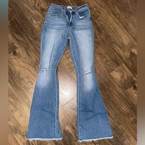 YMI Flare Jean Lightwash